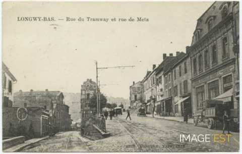Rue du Tramway et rue de Metz (Longwy-Bas)